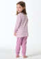 Pyjama long tissu éponge poignet rayures orchidées - Kids Nightwear