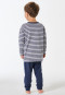 Pigiama lungo con polsini a righe blu scuro - Nightwear per bambini