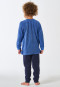 Pyjama lange frottee manchetten vos blauw - Kids Nightwear