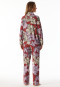 Pyjama lang jersey aloë vera bloemen donkerrood - selected! premium