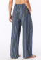 Lang broek van geweven viscose, multicolor strepen  Mix+ Relax