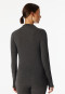 Shirt with turtleneck long-sleeve dark grey mottled - Premium Warming