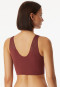 Bustier seamlessherausnehmbare Pads Spitze burgund - Invisible Soft Lace