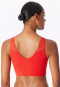 Bustier seamless herausnehmbare Pads Spitze chilli rot - Invisible Soft Lace