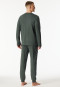 Long pyjamas with dark green cuffs - Modern Nightwear