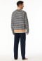 Long pyjamas striping midnight blue - Casual Nightwear