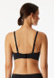 Bustier mit herausnehmbaren Pads schwarz - Unique Cotton