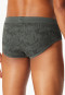 Sports briefs Interlock fly patterned dark green - Fine Interlock
