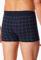 Shorts Fine Interlock chequered midnight blue - Fine Interlock