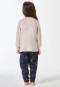 Long pyjamas with beige mottled cuffs - Family
