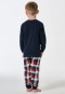 Pyjamas long cuffs check midnight blue - Family