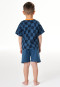 Pyjama korte smiley ruitjes atlantisch blauw - Kids Nightwear