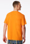 Shirt korte mouw v-hals oranje - Mix+ Relax