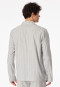 Shirt long-sleeve woven fabric linen stripes admiral - Mix+Relax