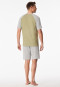 Short pyjamas striping grass green - 95/5