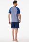 Short pyjamas stripes royal - 95/5