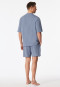 Pyjama korte oversized blauwgrijs - Modern Nightwear