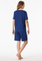 Pyjama korte interlock palmbomen blauw - Interlock