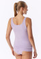 Top con spalline, confezione da 2, lillà/blu scuro - Modal Essentials