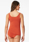 Tank tops 2-pack terracotta/cream - Modal Essentials