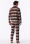 Pyjama lang Flanell cinnamon kariert - Selected Premium Warming