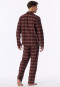 Pyjama lang Flanell praline kariert - Selected Premium Warming