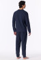 Lange oversized pyjama in deep sea blue - Modern Nightwear