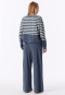 Long Pyjamas with Stripes in Blue-Grey - Casual Nightwear