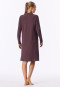 Camicia da notte a manica lunga, a costine sottili, termica, color cacao - selected! Premium Warming