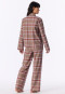 Long-Sleeved Flannel Pyjamas, Warm, Multicolor Chequered - Selected! Premium Warming