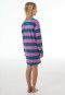 Camicia da notte a maniche lunghe a righe color bacca - Nightwear
