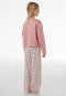Lange pyjama met bloemenmotief, oudroze - Nightwear