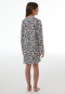 Nachthemd met lange mouwen en dierenprint, kleur marshmallow - Nightwear