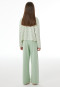 Long Pyjamas with Interlock Checking in Pastel Green - Nightwear