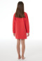 Nachthemd met lange mouwen, van sweatshirtstof, met manchetten, levendig rood - Nightwear