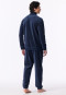 Ensemble d'intérieur en velours oversize à fermeture éclair, bleu océan - Casual Nightwear