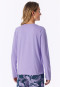 Long-Sleeve V-Neck Shirt in Soft Purple - Mix+ Relax