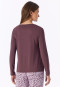 Long-sleeve shirt with Boat Neckline, cocoa brown - Mix+ Relax