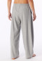Langere flanele broek met visgraatpatroon, blauwgrijs gemêleerd - Mix+ Relax