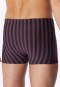 Bruine gestreepte korte broek - Long Life Soft