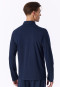 Poloshirt met lange mouwen, deep sea blue - Mix+ Relax