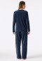 Long Velour Lounge Set, Deep Sea Blue - Casual Velour