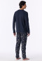 Long Pyjamas for Skiing, Deep Blue - Family
