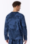 Oversized Long-Sleeve Shirt in Deep Sea Blue - Mix+ Relax