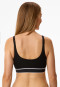 Bustier Doppelripp schwarz - Pure Rib
