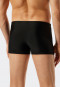 Retro swim trunks with zip pocket knitwear recycled thin stripes black - Nautical Casual