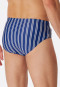 Zwemshort tricot stof gestreept gebroken wit - Classic Swim