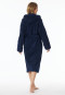 Bathrobe with hood, 120 cm navy - Essentials