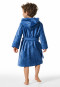 Bademantel Velour Palmen air - Aqua