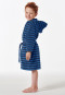 Bademantel Velour Streifen blau - Boys World